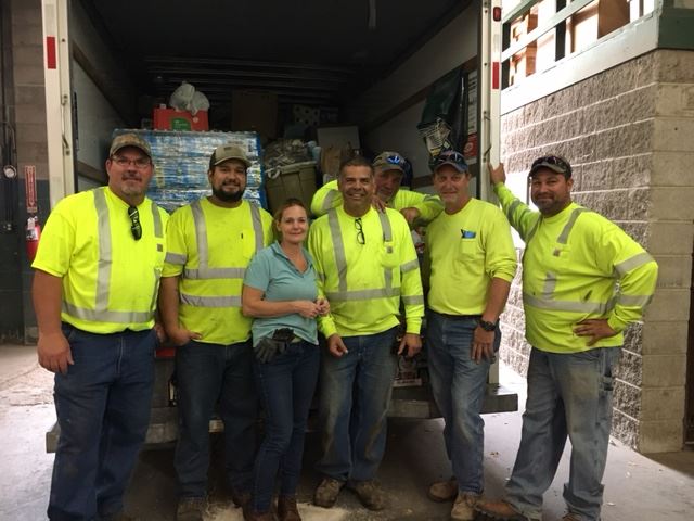 Mayor LHeureux and PW Crew