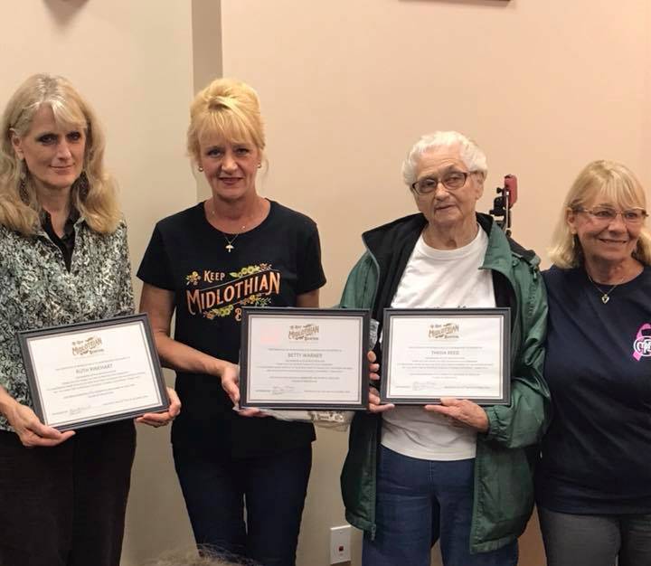 Certificates of Appreciation - Ruth Rinehart, Theda Reed and Betty Warner_n
