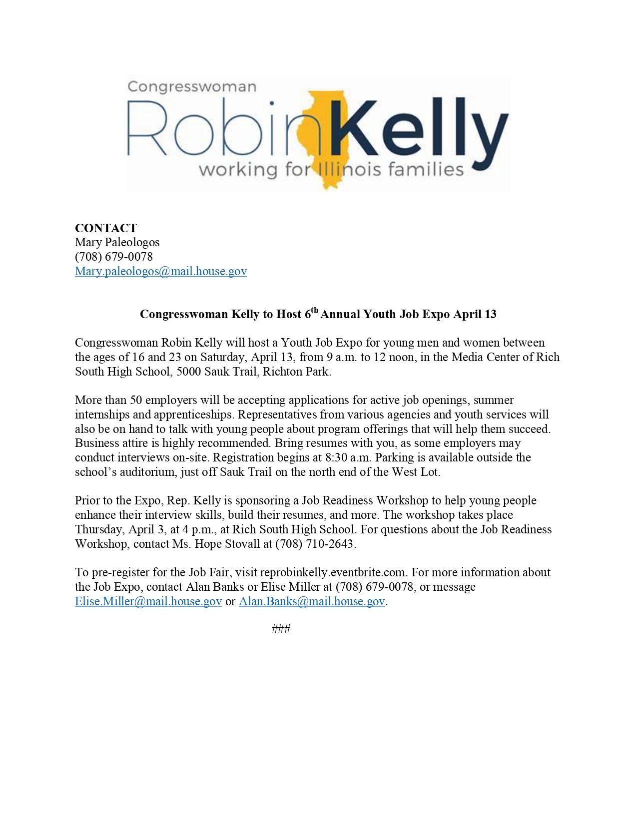 Youth Job Expo 2019 - Notice 2