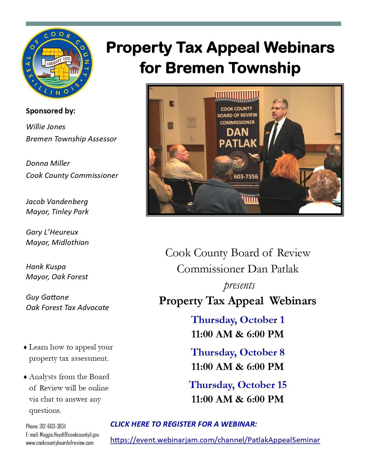 Bremen Twp Webinars October 2020_Assessor_Flyer.pub