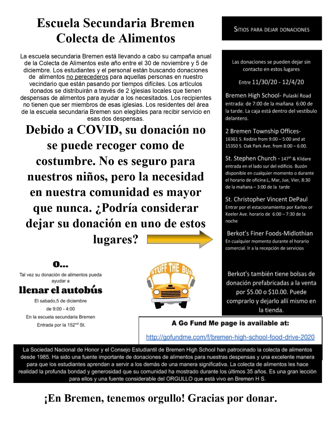 Spanish Copy of Bremen High School Food Drive Flyer 2020_page-0001