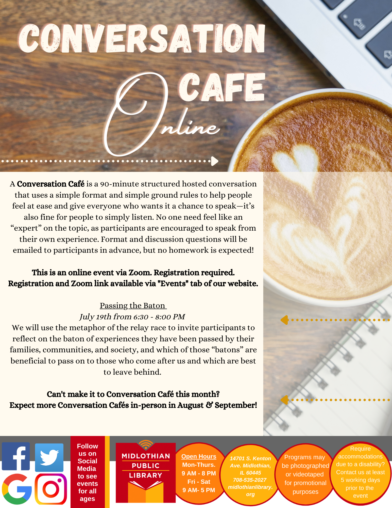Convo Cafe JULY 2021 _ Flyer